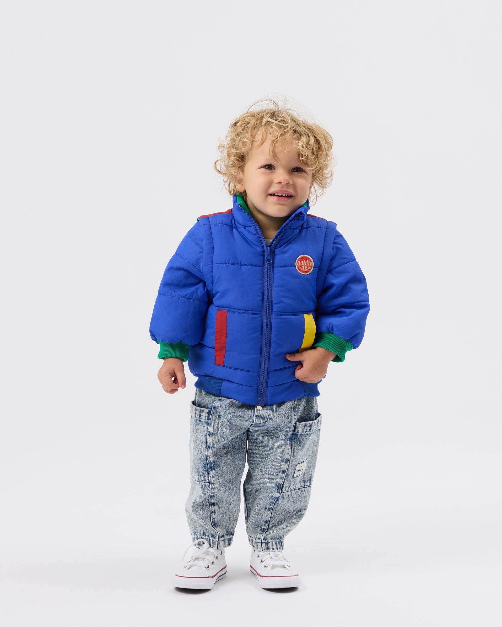 Goldie + Ace Kit Denim Pocket Pant Light Denim