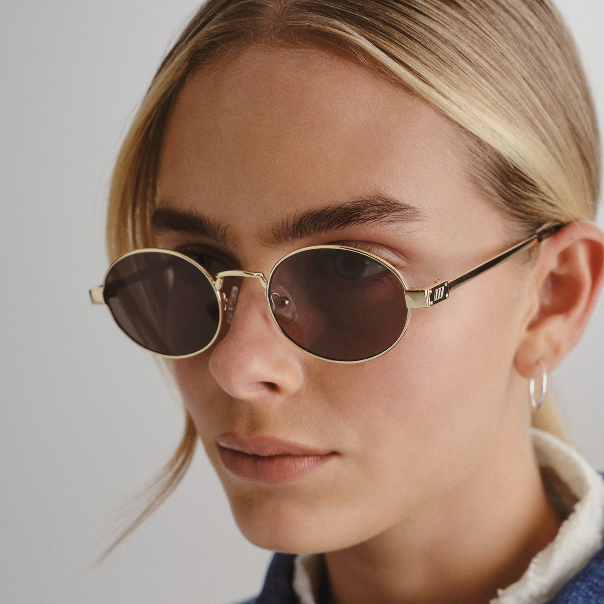 Le Specs Poseidon Deux Gold Khaki Mono