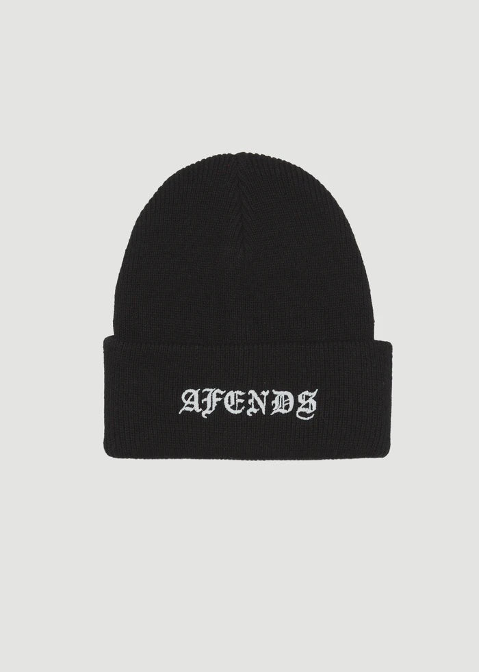 Afends Gothic Recycled Beanie Black