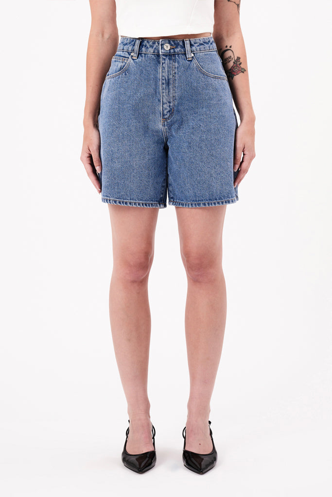 Abrand Carrie Short Naomi Mid Vintage Blue