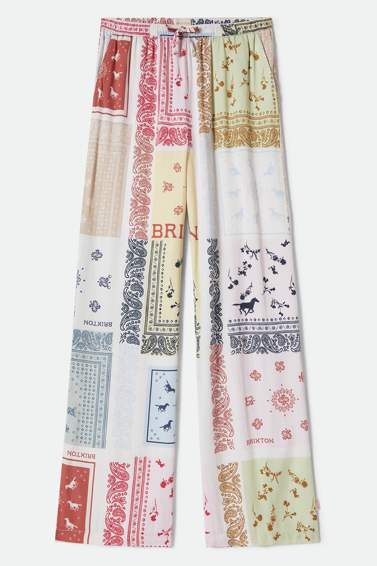 Brixton Silky Hudson Lounge Pant Multi Colour Bandana