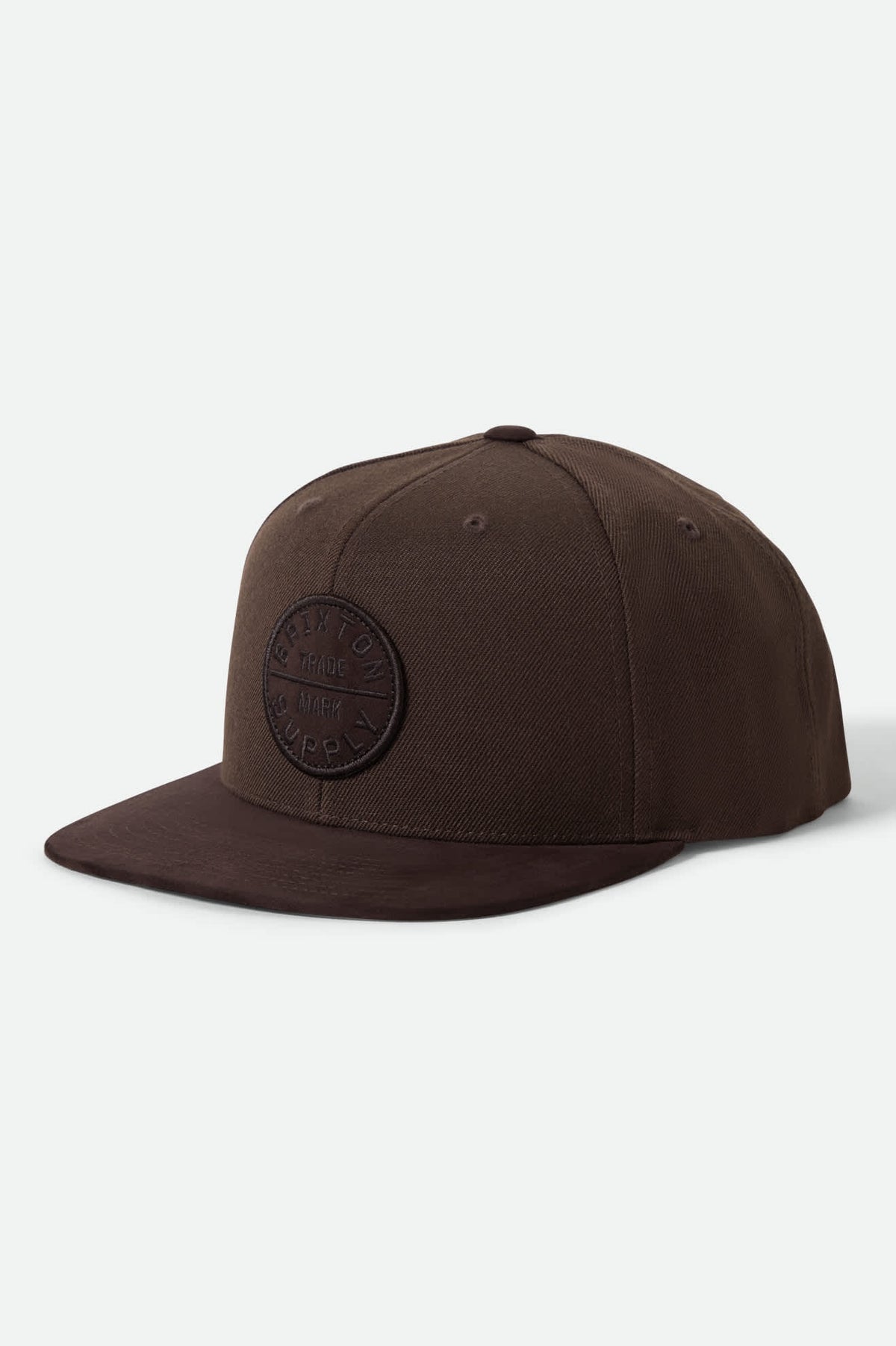 Brixton Oath III Snapback Pinecone Brown/Brown Suade