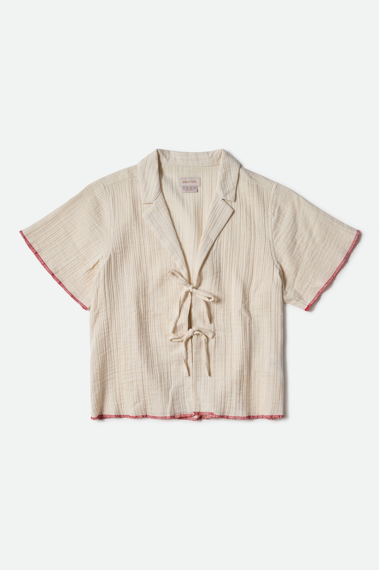 Brixton Wandering Tie Top Off White
