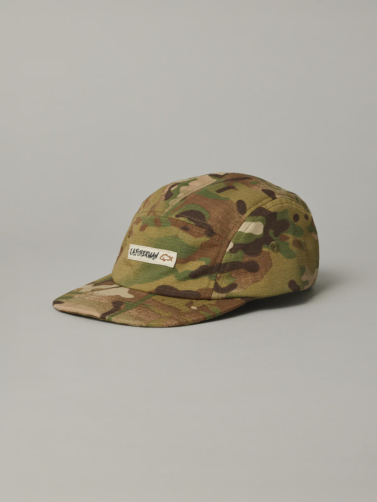 Just Another Fisherman Mini 5 Panel Cap Green Camo