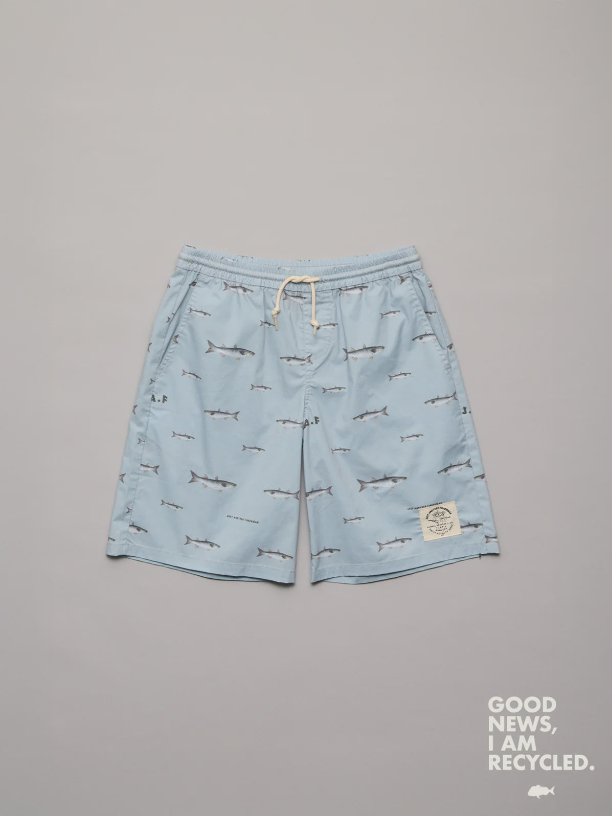 Just Another Fisherman Mini Mullet Shorts Sterling Blue