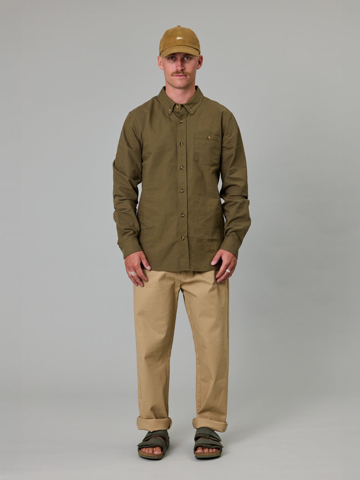 Just Another Fisherman Anchorage Shirt Khaki