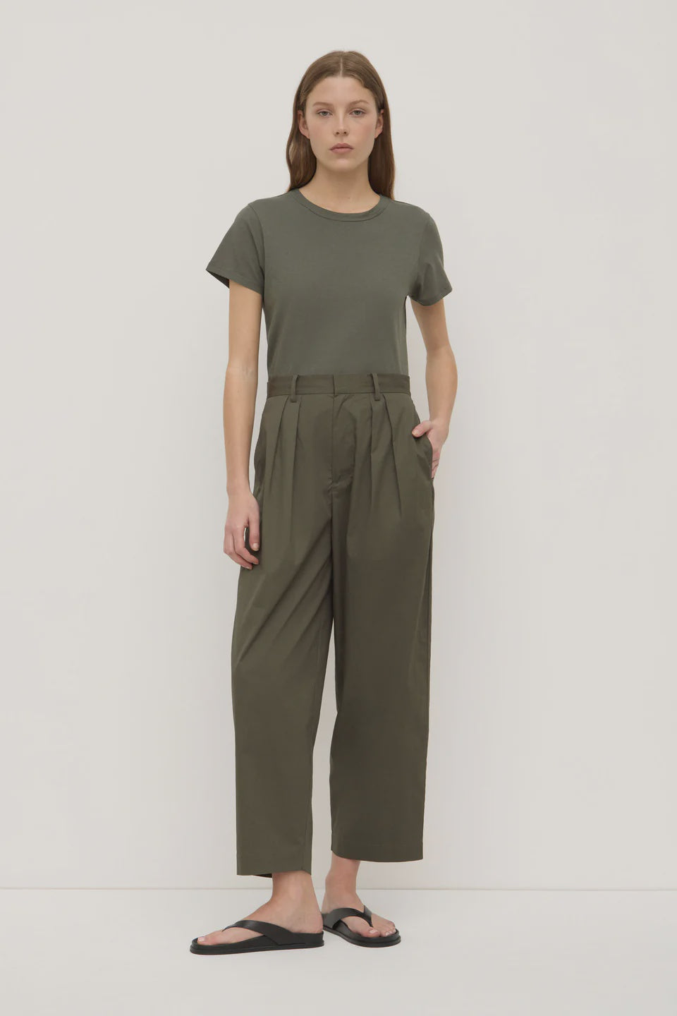 Assembly Label Geno Poplin Pant Moss