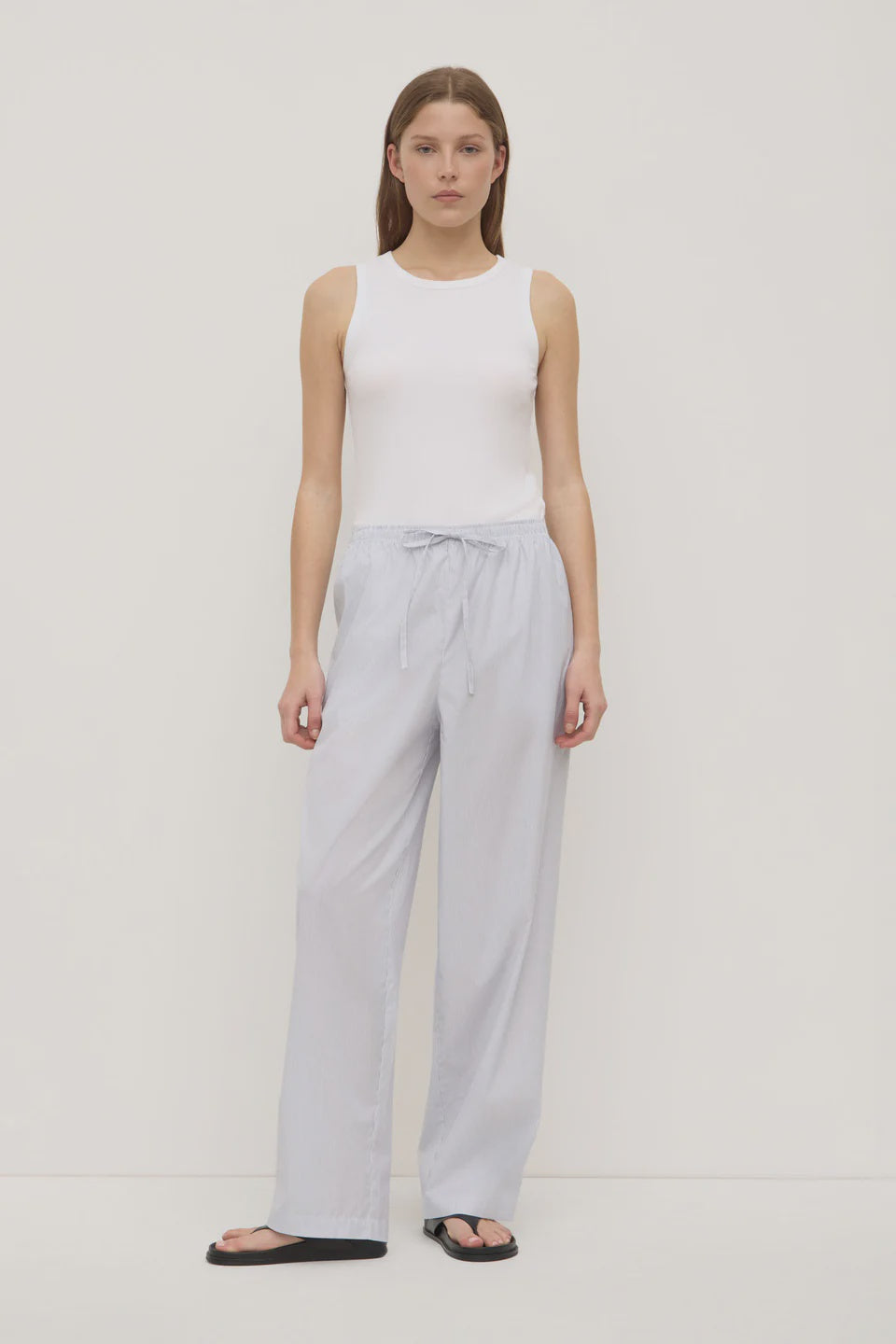 Assembly Label Cora Stripe Pant White/Navy