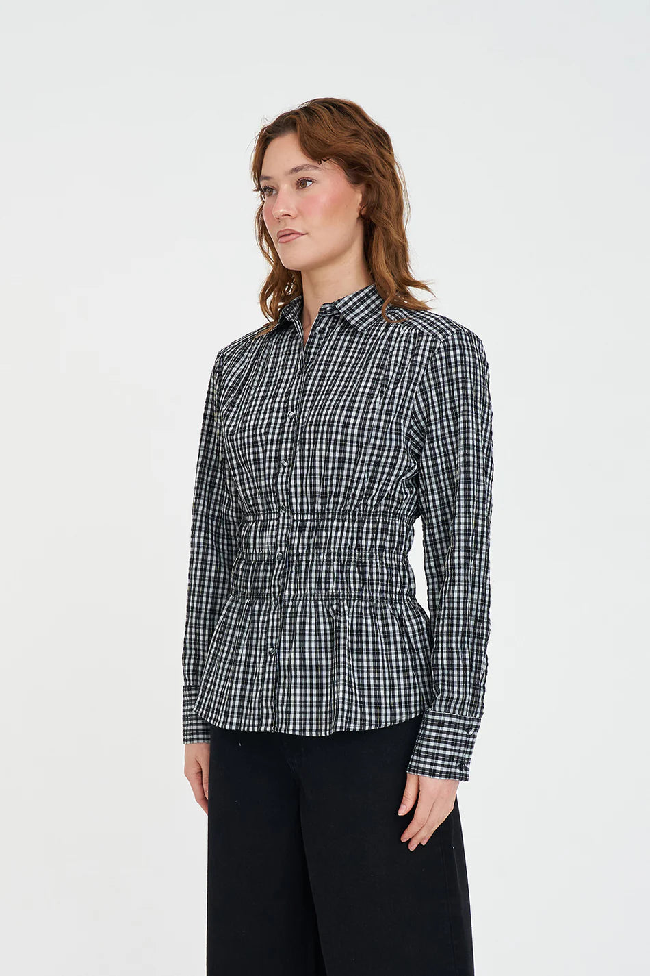 Huffer Ada Shirt Black/Bisque