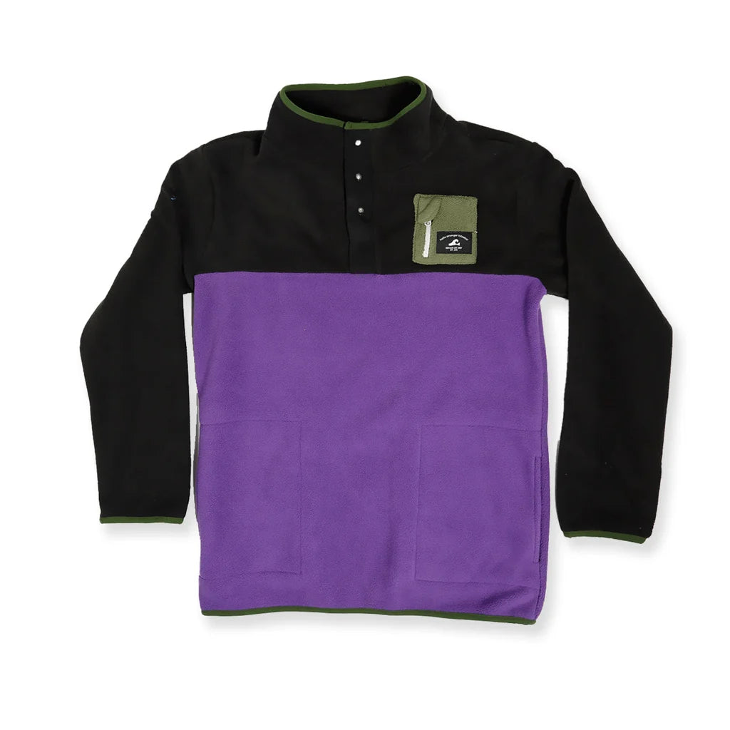 Hello Stranger Boys Adventure Fleece Black Purple