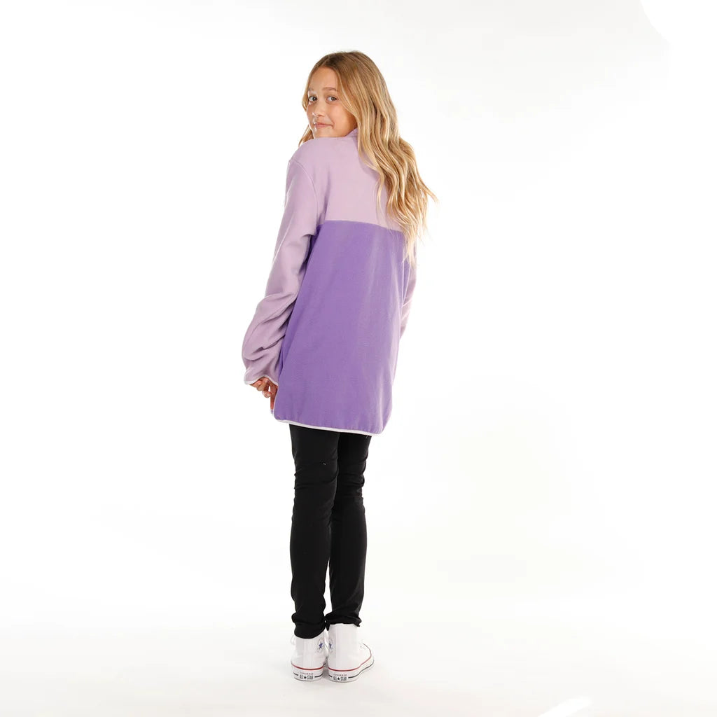 Hello Stranger Girls Adventure Fleece Purple Purple