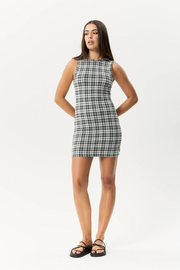 Afends Blair Mini Dress Black / White