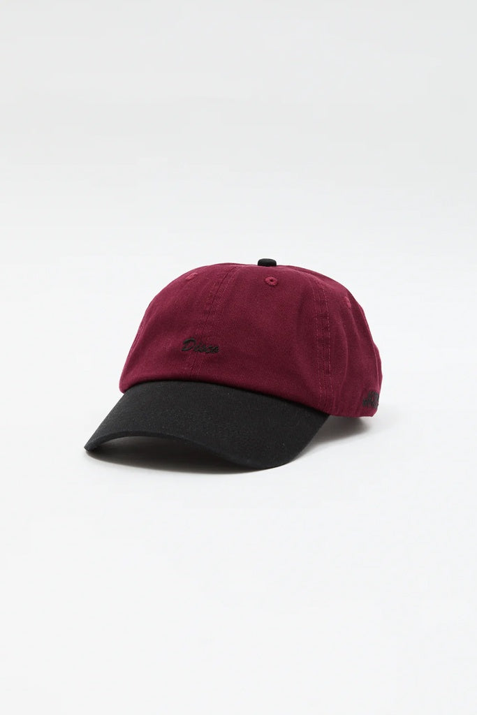 Afends Disco Recycled Panelled Cap Burgundy