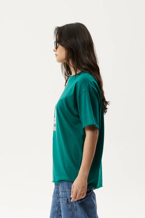 Afends Fight Or Flight Oversized T-Shirt Pine
