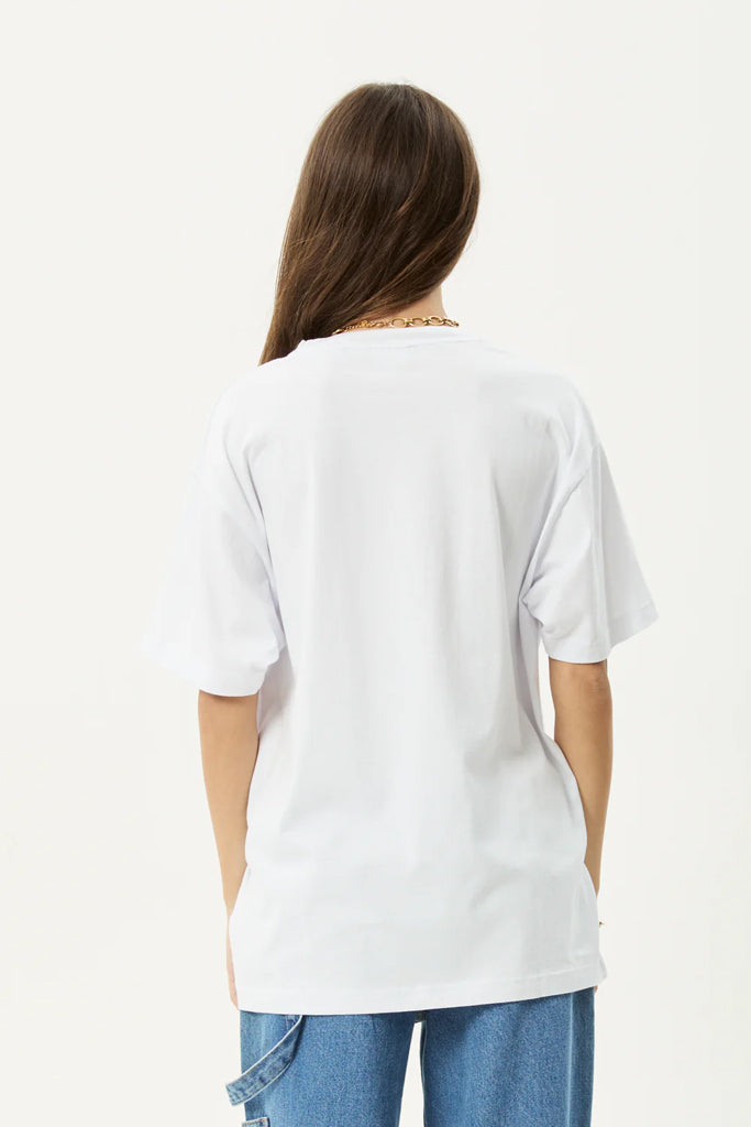 Afends Patches Recycled Oversized Tee White