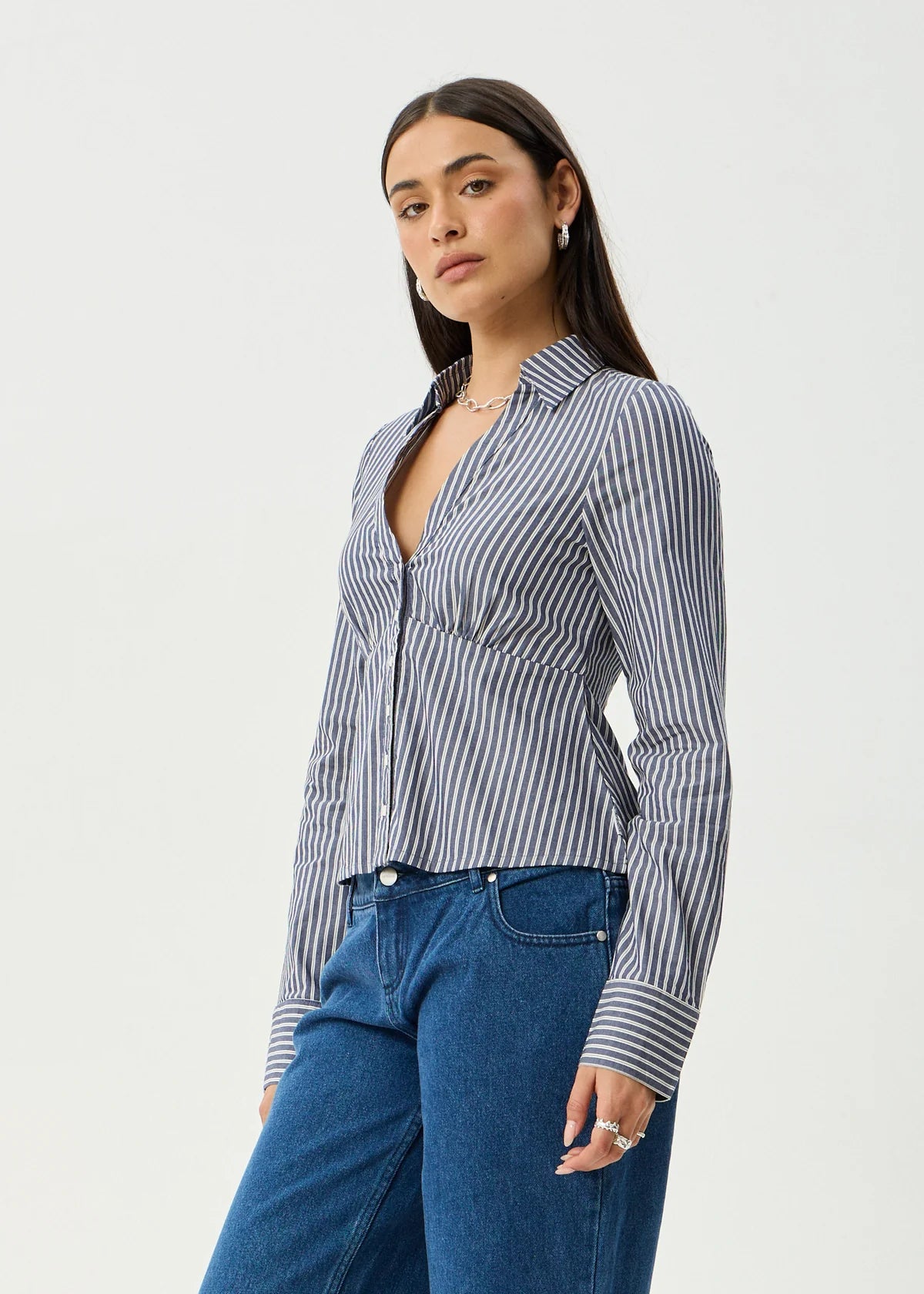 Afends Archive - Shirt - Navy Stripe
