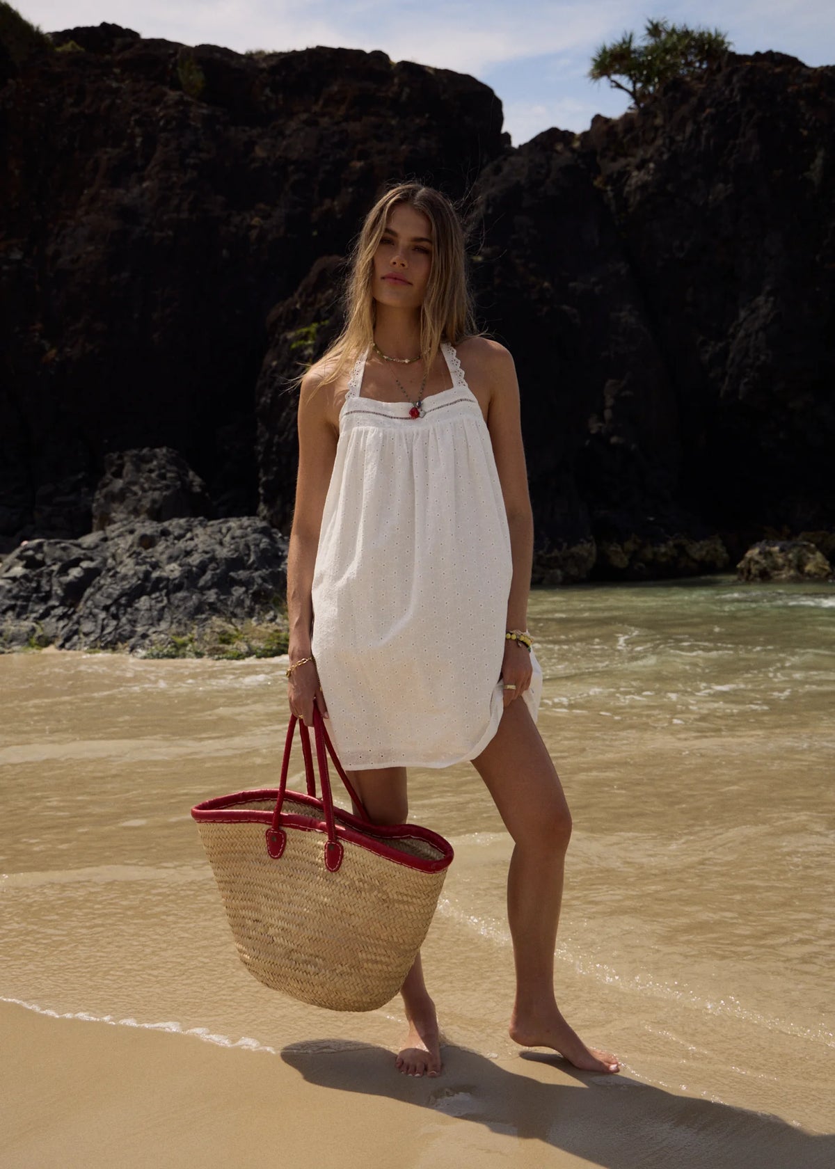 Afends Kindred Mini Dress - White
