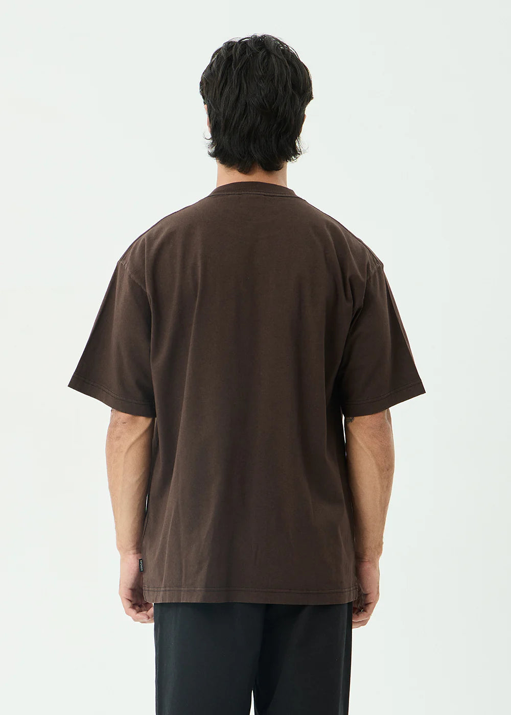 Afends Labyrinth - Boxy Tee - Washed Coffee