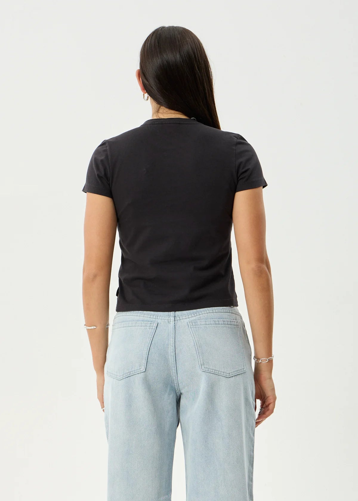 Afends Hellcat - Baby Tee - Stone Black
