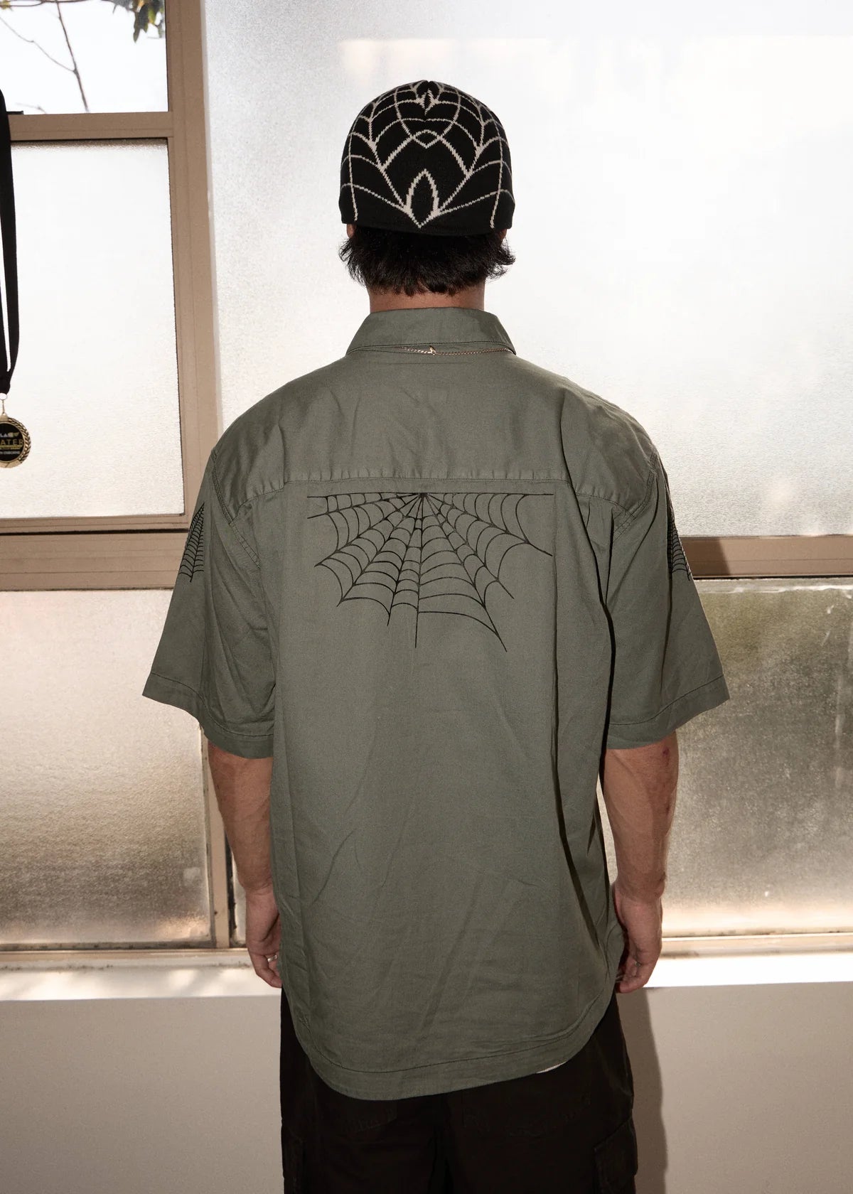 Afends Supply - Workwear Short Sleeve Shirt - Washed Sycamore