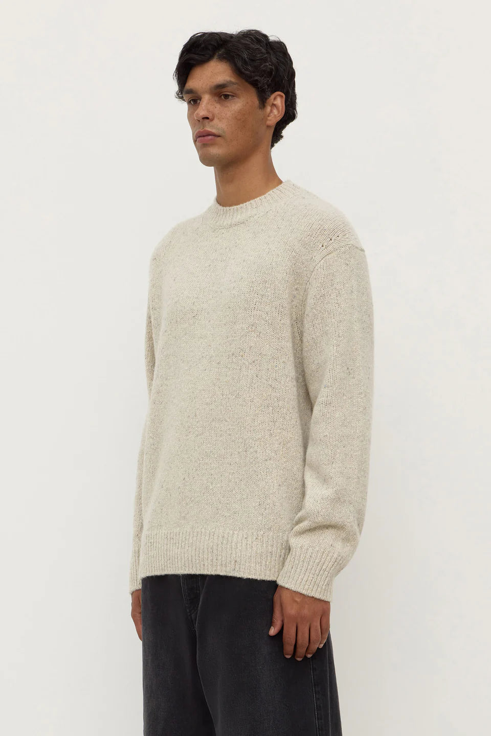Assembly Lief Wool Blend Knit Oat Marle