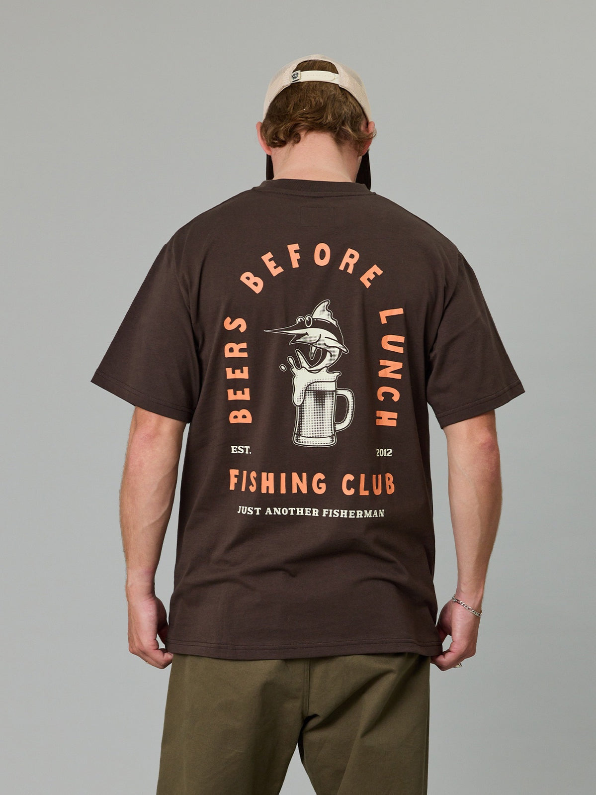 Just Another Fisherman Beers Before Lunch Sea Tee Earth