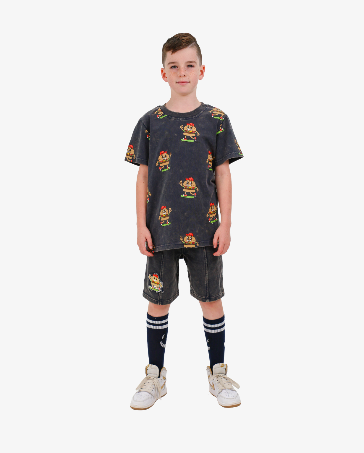 Band of Boys Navy Wash Burger Shorts