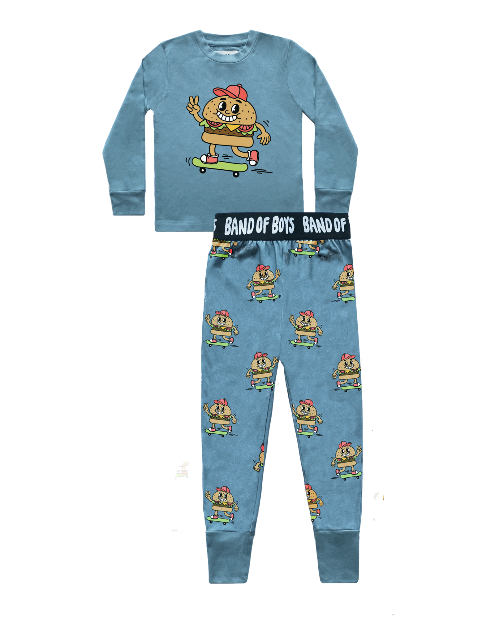 Band of Boys Blue Burger Pyjamas