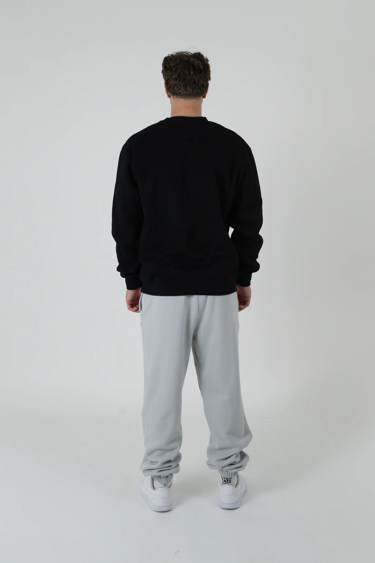Crate Basic Script Trackpants Light Grey