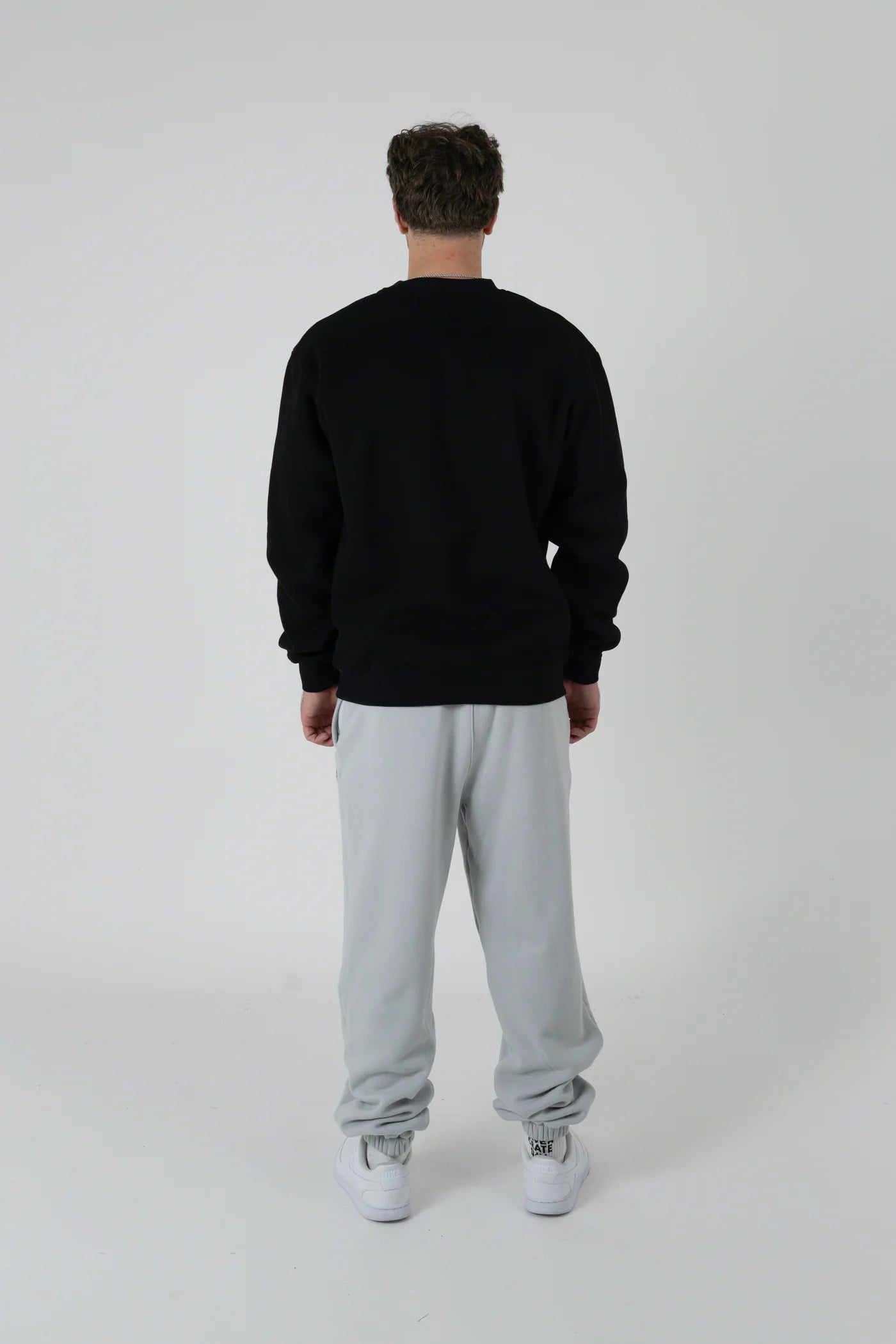 Crate Basic Script Trackpants Light Grey