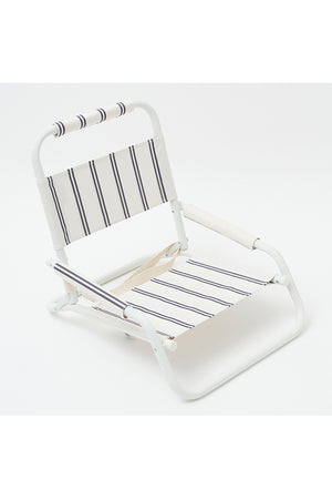 SunnyLife Beach Chair Charcoal Stripe