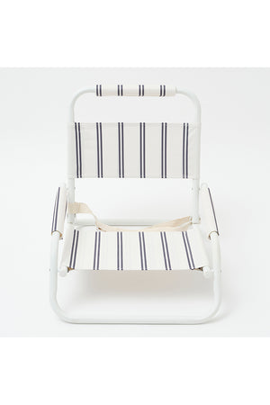 SunnyLife Beach Chair Charcoal Stripe