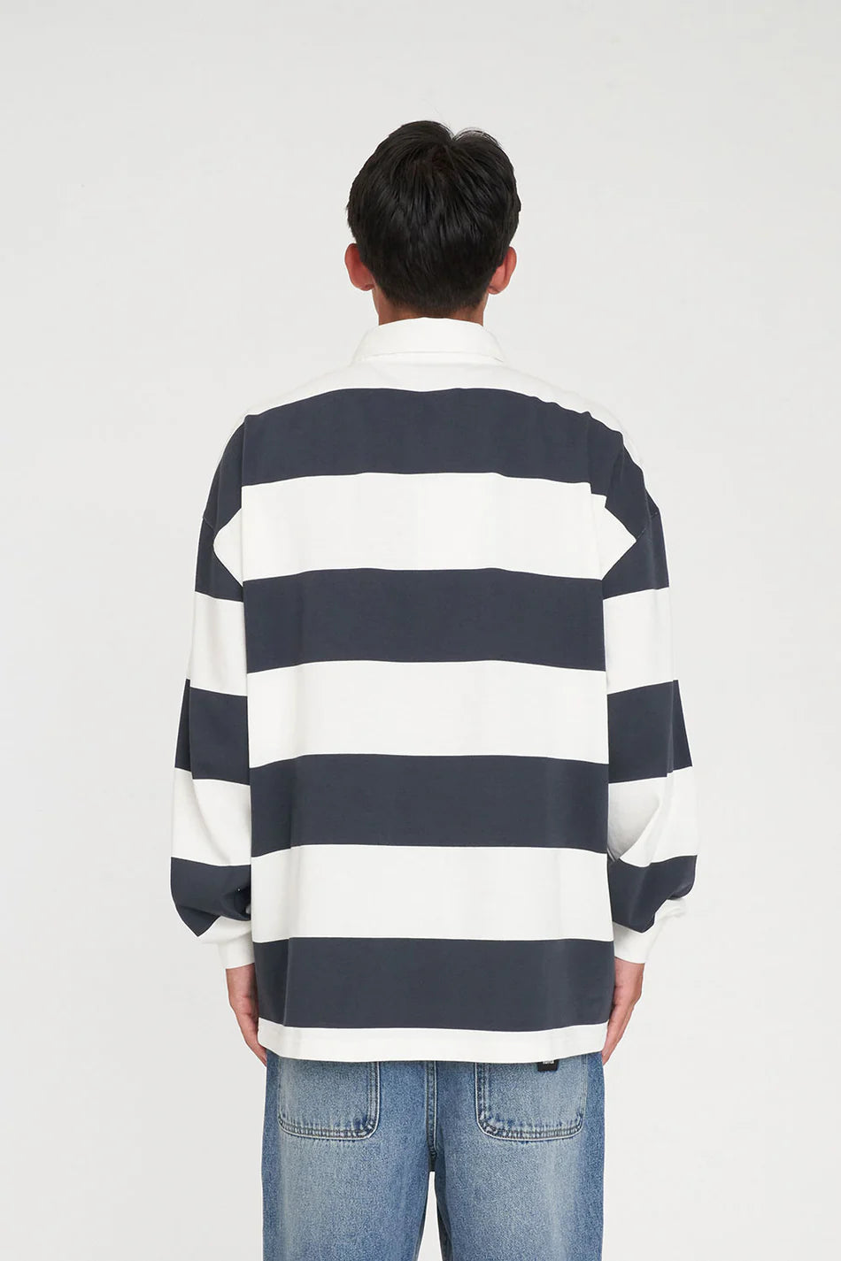 Huffer Benson L/S Grand Rugby Asphalt/Chalk