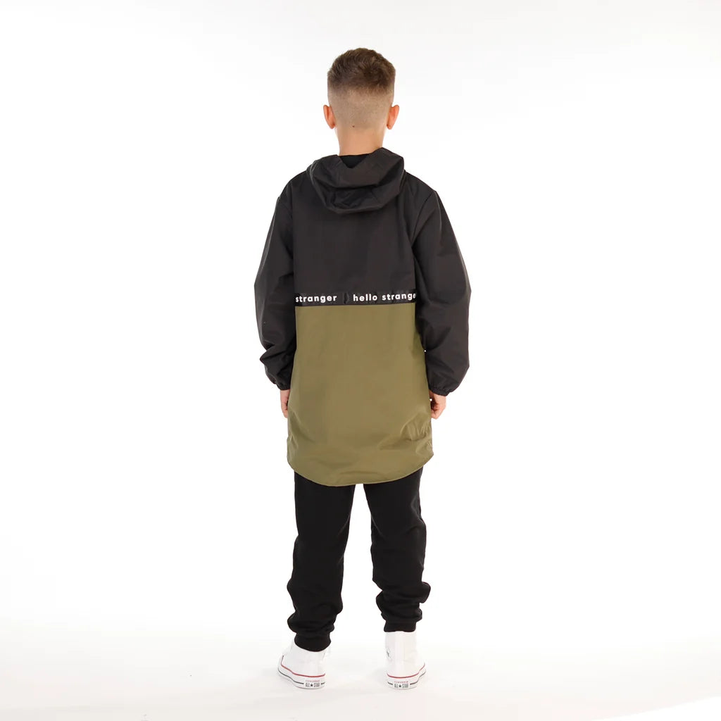 Hello Stranger Boys Better Days Jacket Khaki Black