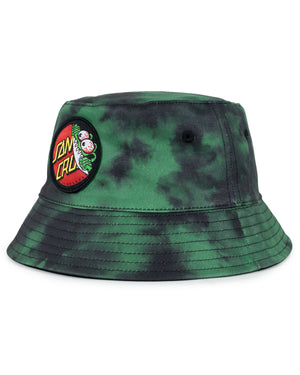 Santa Cruz Beware Dot Bucket Hat Green Tie Dye
