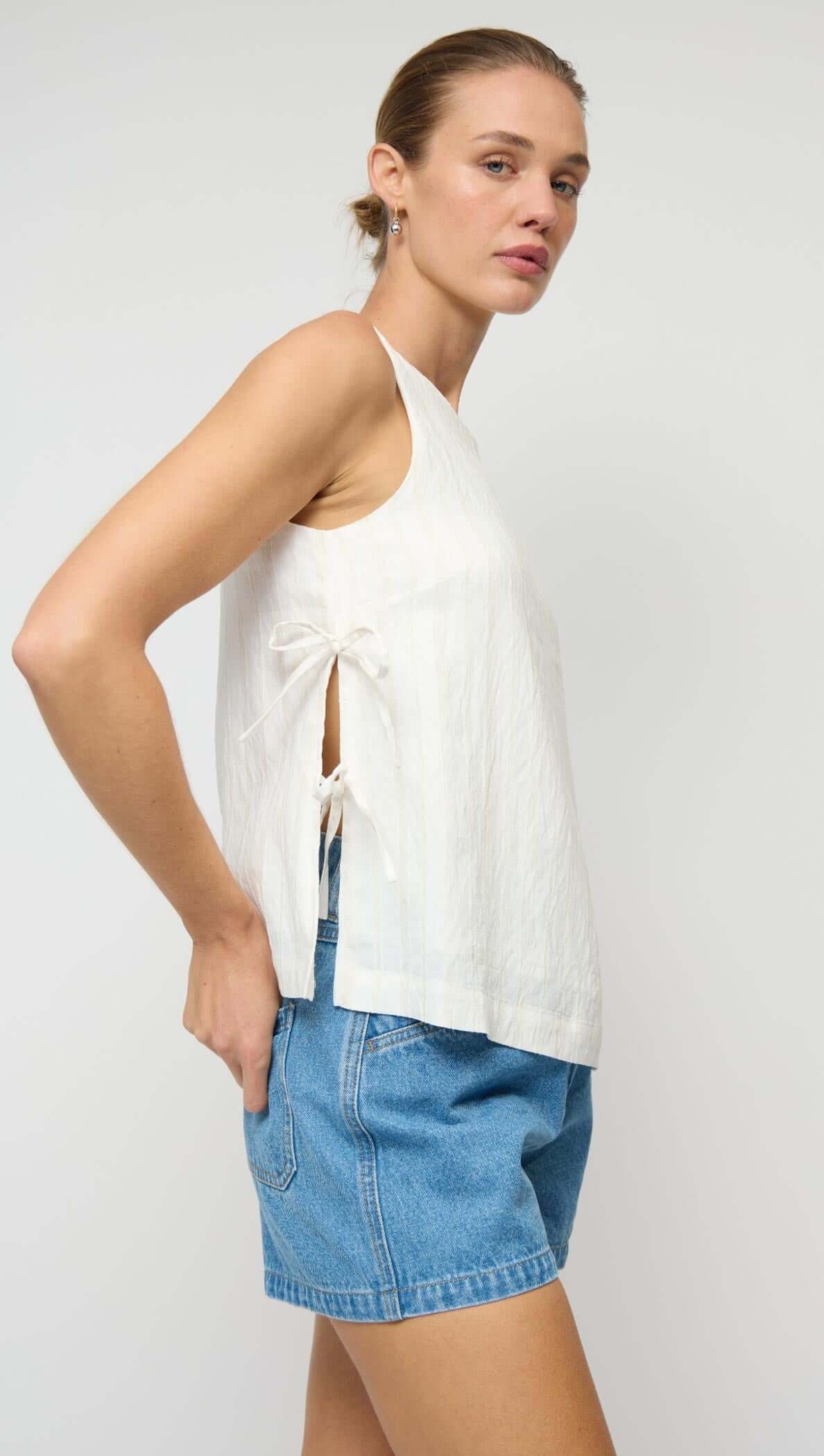 Staple The Label Bianca Side Tie Top