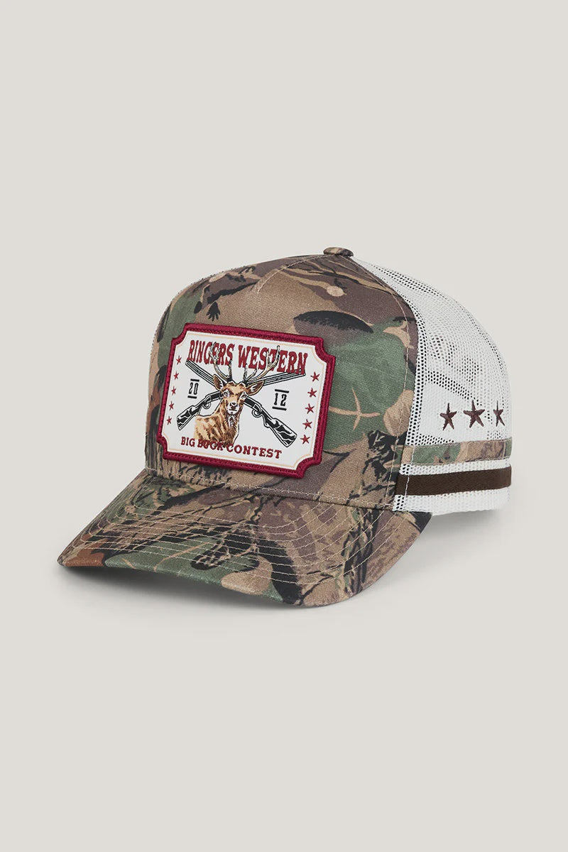 Ringers Western  Big Buck Deep Fit Trucker Cap - Camo
