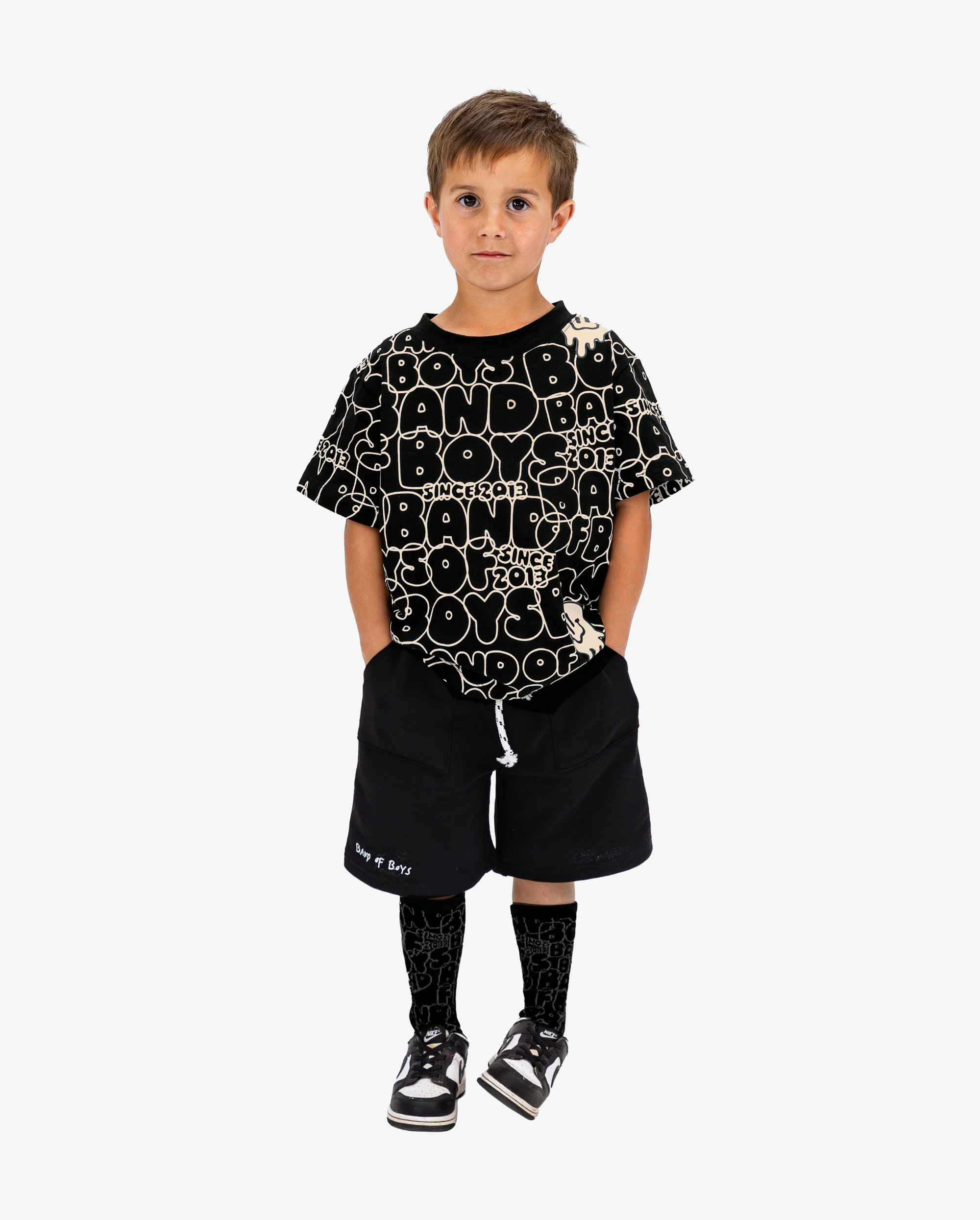 Band Of Boys Black BOB Repeat Tee