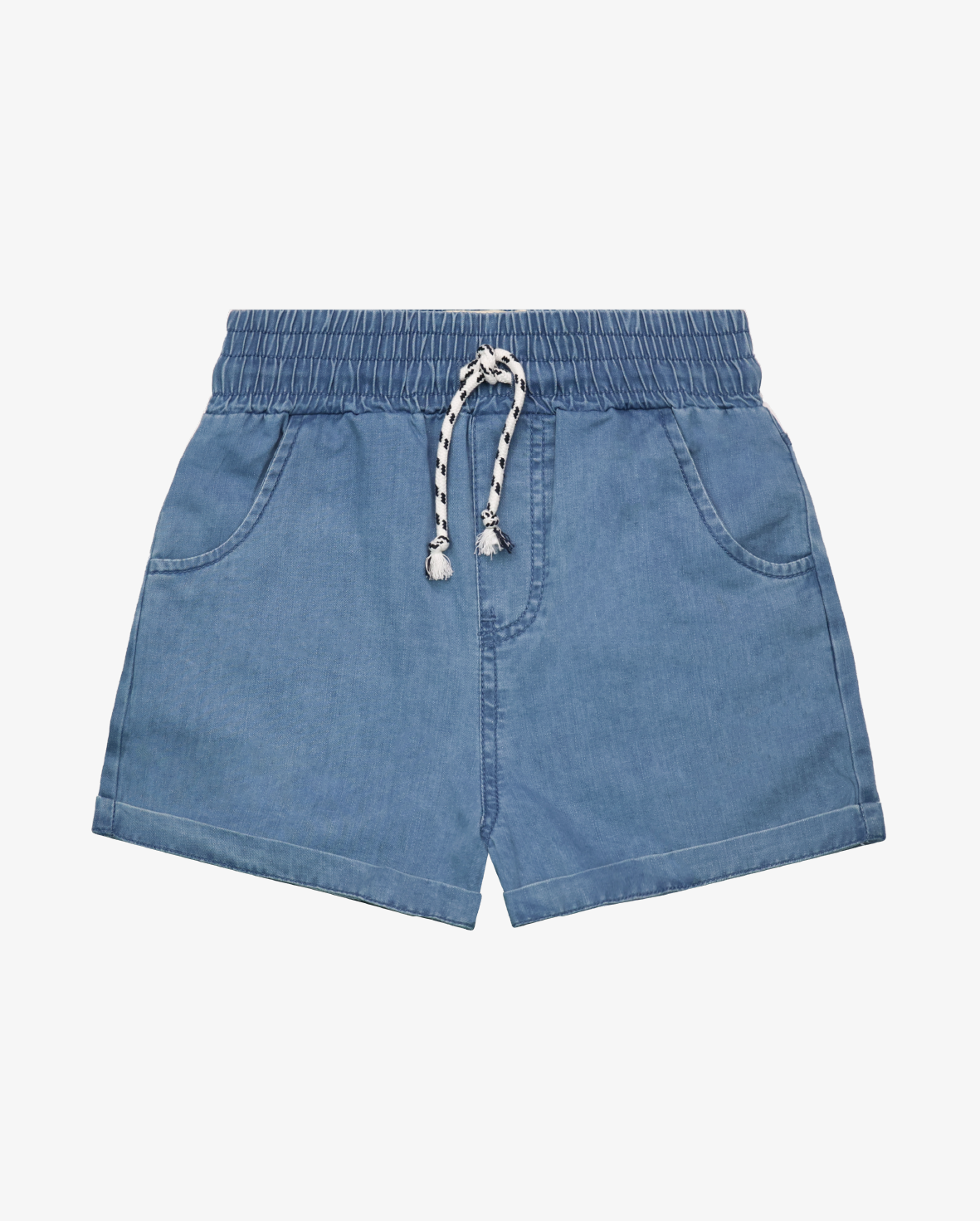 The Girl Club Blue Wash Summer Shorts