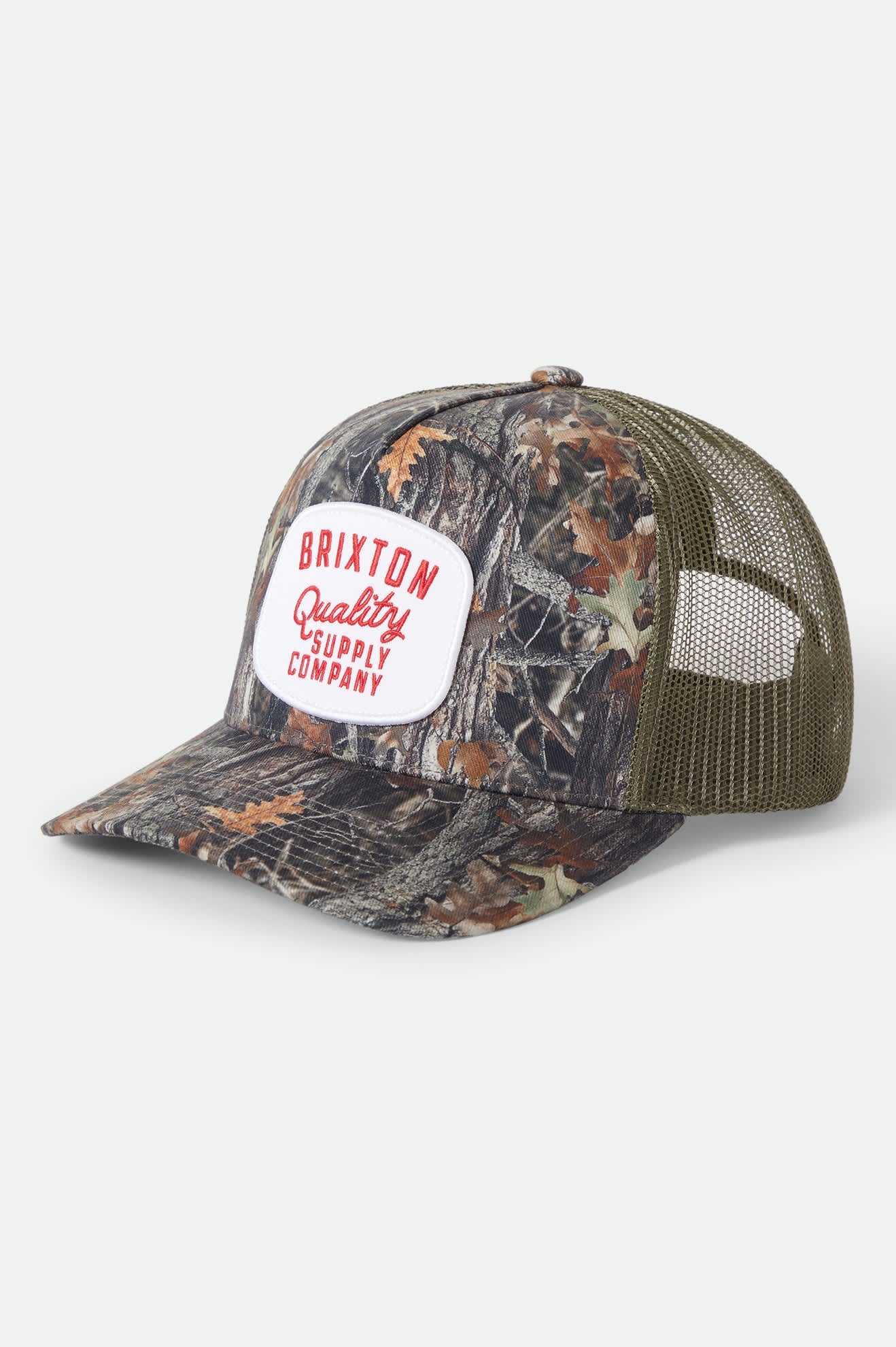 Brixton Hubal Trucker Hat Tree Camo/Olive
