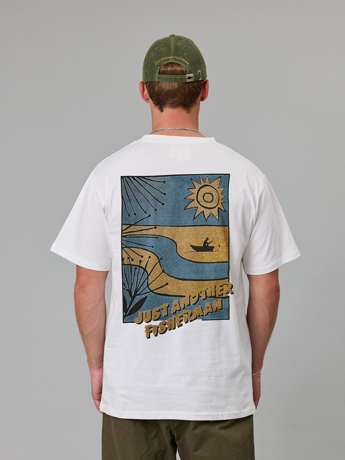Just Another Fisherman Coastline Sea Tee - White
