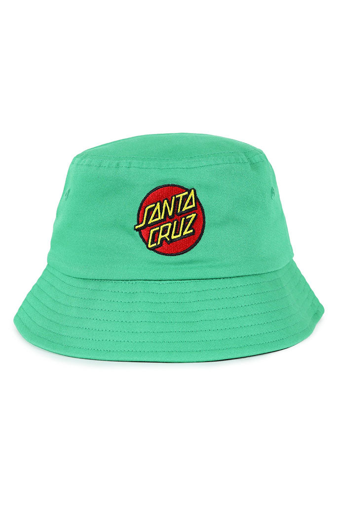 Santa Cruz Classic Dot Patch Bucket Hat Green