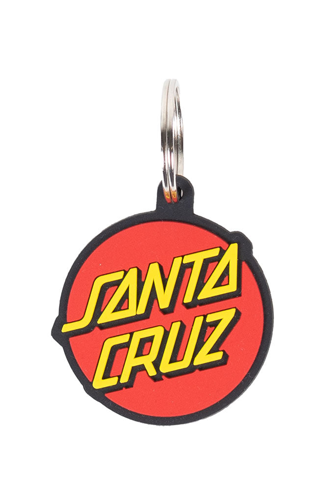 Santa Cruz Classic Dot Keyring Red