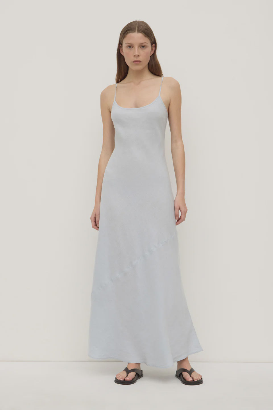 Assembly Colette Linen Slip Dress Cloud