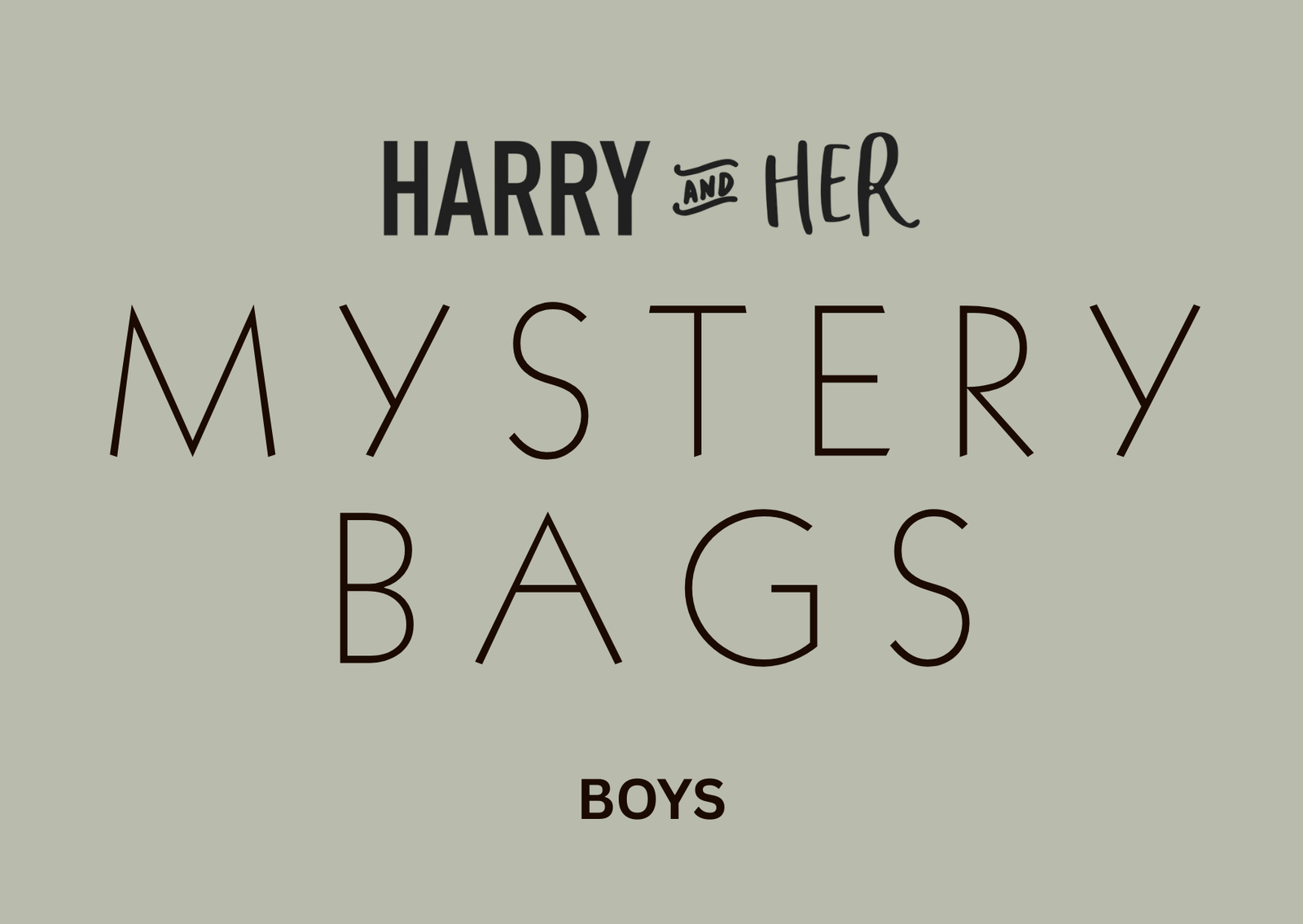 Mystery Bags - Boys