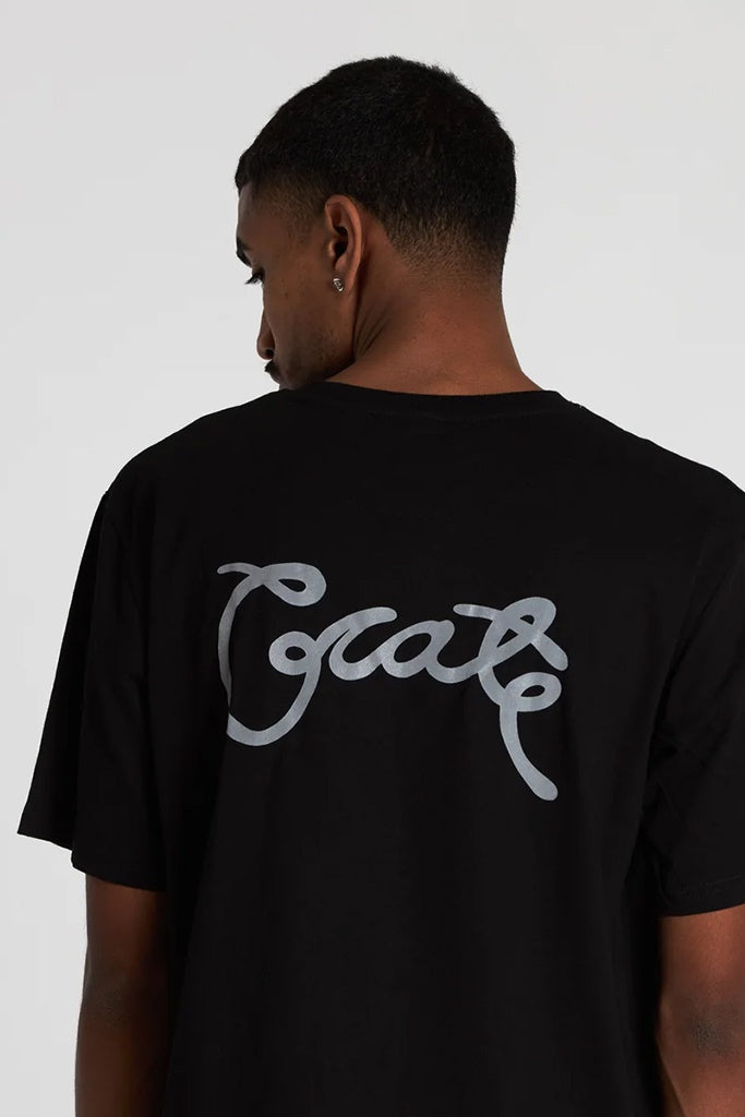 Crate Scripted T-Shirt Black/Reflective