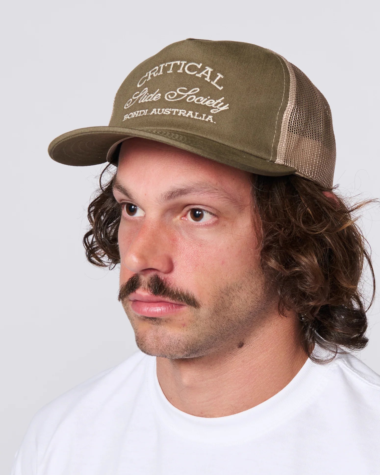 Critical Slide Cursive Trucker