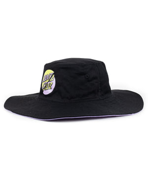 Santa Cruz Double Dot Bucket Hat Black-Lilac