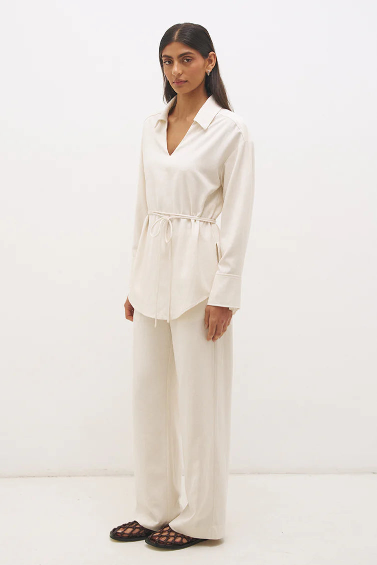 Mon Renn Elira Shirt Natural Fleck Cream