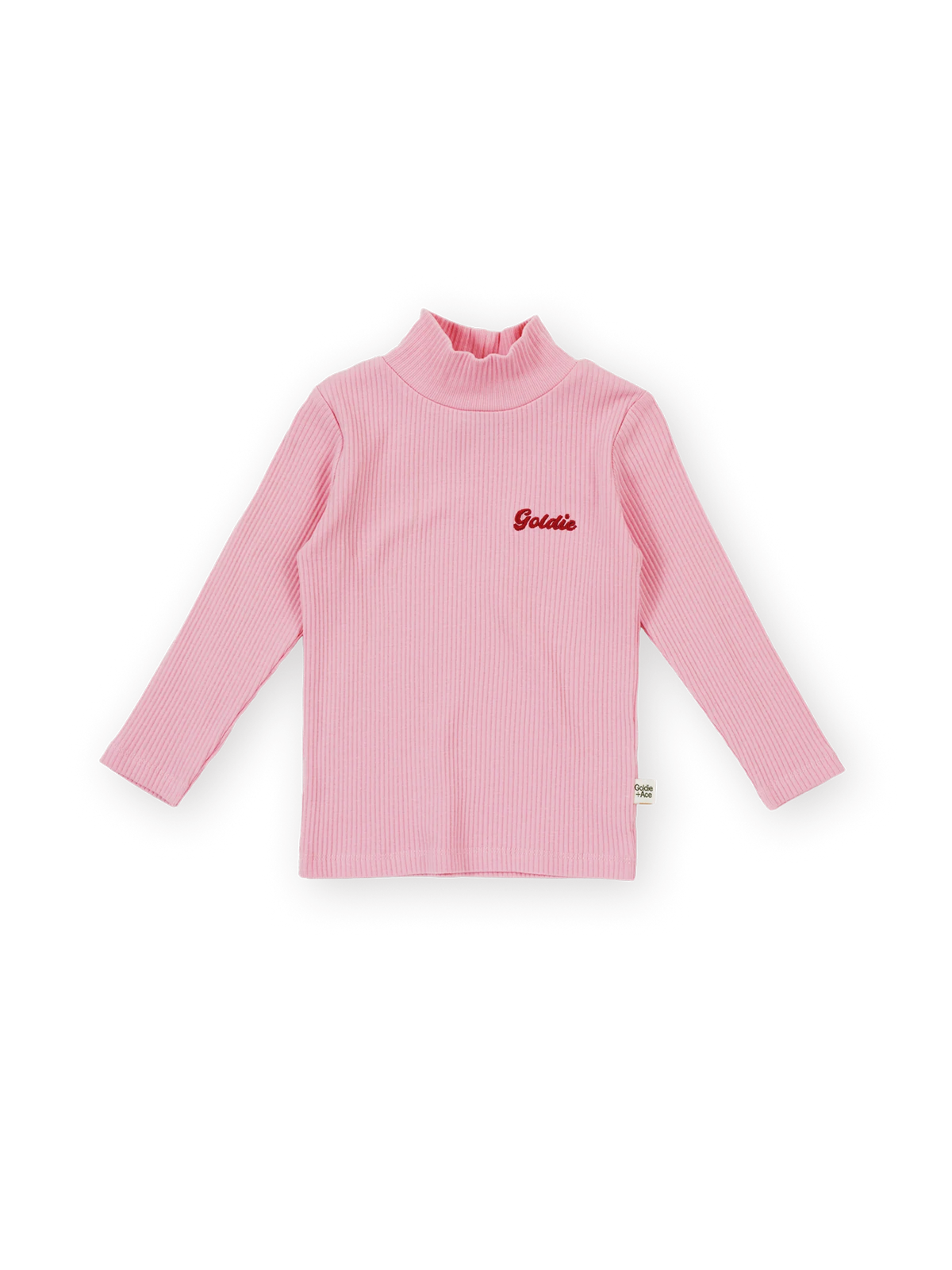Goldie + Ace Embroidered Rib Skivvy Sweet Pea